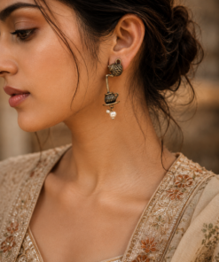 Antique Silver Earring Vintage Style Jewelry for Timeless Ethnic Look