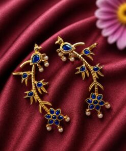 Gold Plated Earcuff Stylish Designer Jewelry for Trendy Statement Look - Image 4