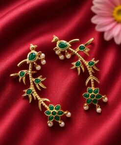 Gold Plated Earcuff Stylish Designer Jewelry for Trendy Statement Look - Image 6