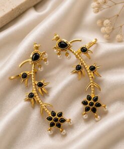 Gold Plated Earcuff Stylish Designer Jewelry for Trendy Statement Look - Image 8