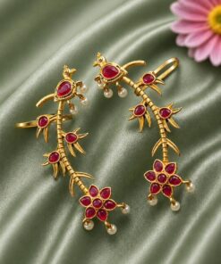 Gold Plated Earcuff Stylish Designer Jewelry for Trendy Statement Look