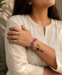 Designer Floral Bracelet Charming Premium Jewelry for Elegant Stylish Look - Image 4