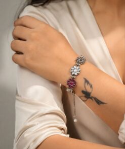Designer Floral Bracelet Charming Premium Jewelry for Elegant Stylish Look - Image 8
