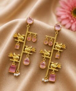 Unique Gold Plated Bird Earring Design for Fashion Jewelry - Image 6