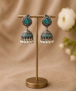 Silver Jhumka Earring Traditional Design for Elegant Style