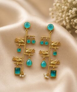 Unique Gold Plated Bird Earring Design for Fashion Jewelry - Image 7