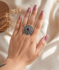 Ethnic Floral Ring Traditional Jewelry for Everyday & Festive Wear - Image 4