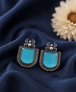 Alternative view of Spider Shape Stud Earring Artistic Design for Traditional  Wear