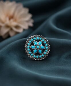 Oxidized Floral Ring Vintage Design for Ethnic & Everyday Wear - Image 8