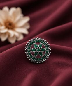Oxidized Floral Ring Vintage Design for Ethnic & Everyday Wear - Image 10