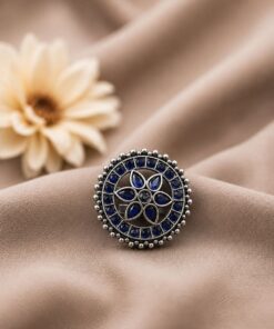 Oxidized Floral Ring Vintage Design for Ethnic & Everyday Wear - Image 4