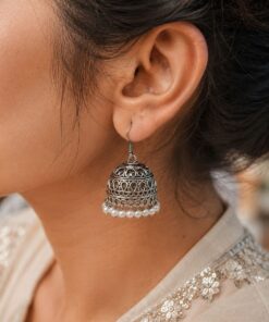 Elegant Pearl Jhumka Design Traditional for Graceful Festive Style