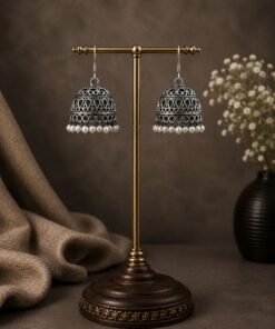 Elegant Pearl Jhumka Design Traditional for Graceful Festive Style - Image 4