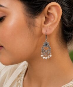 Floral Hook Earring Elegant Jewelry for Everyday, Party & Festive Wear