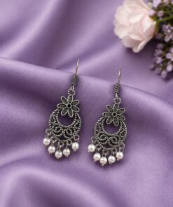 Alternative view of Floral Hook Earring Elegant Jewelry for Everyday, Party & Festive Wear