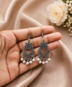 Floral Hook Earring Elegant Jewelry for Everyday, Party & Festive Wear - Image 3