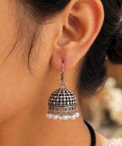 Oxidized Jhumka Earring Vintage Jewelry for Ethnic, Festive & Everyday Wear