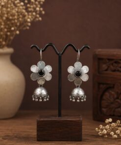 Floral Jhumki Hook Earring Ethnic Jewelry for Festivals & Special Occasion - Image 5
