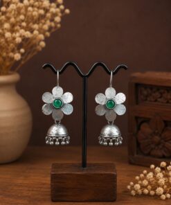 Alternative view of Floral Jhumki Hook Earring Ethnic Jewelry for Festivals & Special Occasion
