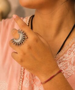 Vintage Silver Ring Antique Jewelry for Everyday & Ethnic Wear