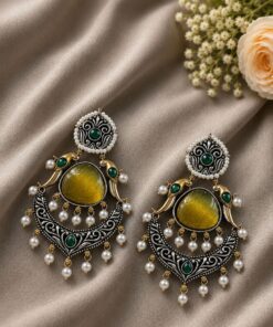 Bird Two Tone Earring Traditional Jewelry for Weddings, Festivals & Party Wear - Image 10