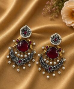 Bird Two Tone Earring Traditional Jewelry for Weddings, Festivals & Party Wear - Image 4