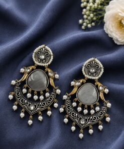 Bird Two Tone Earring Traditional Jewelry for Weddings, Festivals & Party Wear - Image 5
