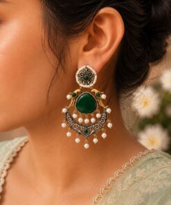 Bird Two Tone Earring Traditional Jewelry for Weddings, Festivals & Party Wear - Image 6