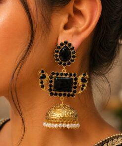 Designer Peacock Kashmiri Earring Traditional Jewelry for Weddings, Festivals & Ethnic Wear - Image 3
