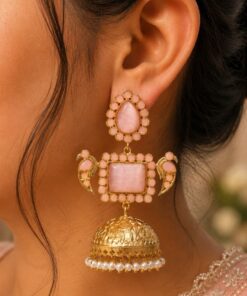 Designer Peacock Kashmiri Earring Traditional Jewelry for Weddings, Festivals & Ethnic Wear