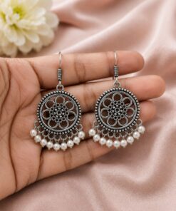 Floral Hook Earring Elegant Jewelry for Everyday, Festive & Ethnic Wear - Image 3