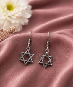 Alternative view of German Silver Star Earring Traditional Jewelry for Everyday & Party Wear