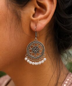 Floral Hook Earring Elegant Jewelry for Everyday, Festive & Ethnic Wear