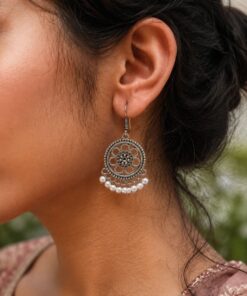 Floral Hook Earring Elegant Jewelry for Everyday, Festive & Ethnic Wear - Image 4