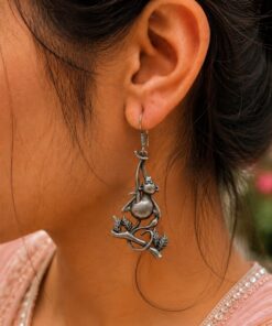 Unique Monkey Hook Earring Artistic Jewelry for Ethnic & Casual Wear