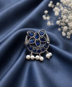 Silver Floral Ring Vintage Jewelry for Party & Festive Wear - Image 4