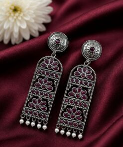 Handmade Silver Earring Artisan Crafted Jewelry for Traditional & Everyday Wear - Image 5