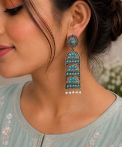 Handmade Silver Earring Artisan Crafted Jewelry for Traditional & Everyday Wear