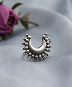 Vintage Half Moon Ring Elegant Jewelry for Modern Look - Image 3