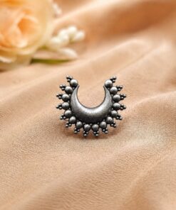 Vintage Half Moon Ring Elegant Jewelry for Modern Look - Image 2
