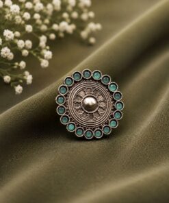 Alternative view of Adjustable Ethnic Ring Traditional Design for Party Wear