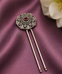 Designer Floral Hair Accessories Ethnic Hair Jewelry for Traditional Look - Image 6