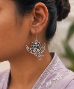 Owl Hook Earring Elegant Design for LightWeight Jewelry
