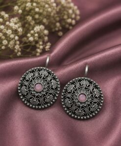 Silver Floral Bugadi Elegant Oxidized for Women - Image 7