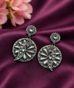 Unique Parrot Earring Traditional Oxidized Earrings for Special Occasion - Image 9