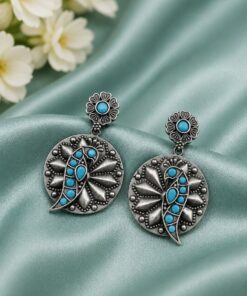 Unique Parrot Earring Traditional Oxidized Earrings for Special Occasion - Image 8