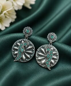Unique Parrot Earring Traditional Oxidized Earrings for Special Occasion - Image 6