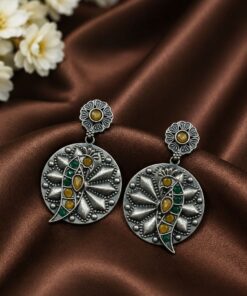Unique Parrot Earring Traditional Oxidized Earrings for Special Occasion - Image 4