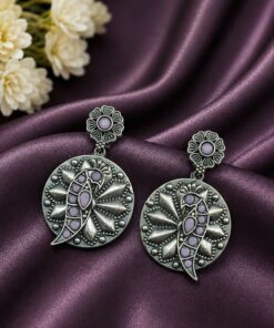Alternative view of Unique Parrot Earring Traditional Oxidized Earrings for Special Occasion