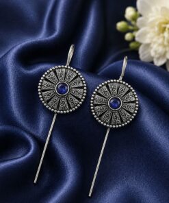 Ethnic Silver Earcuff Traditional Oxidized Silver Ear Cuff for Party Wear - Image 7